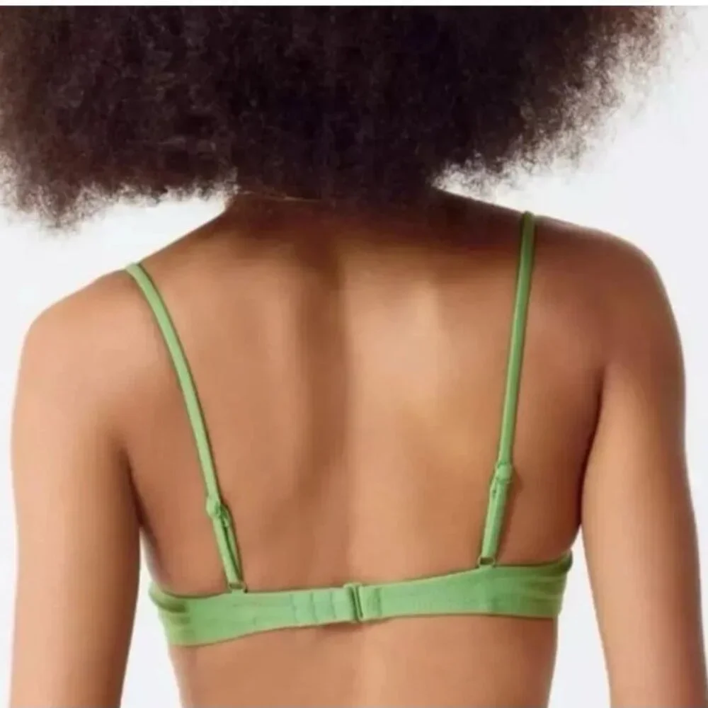 NWT J. CREW BALCONETTE UNDERWIRE BIKINI TOP BX612 RUSTIC WILLOW‎ 32B $75 MSRP